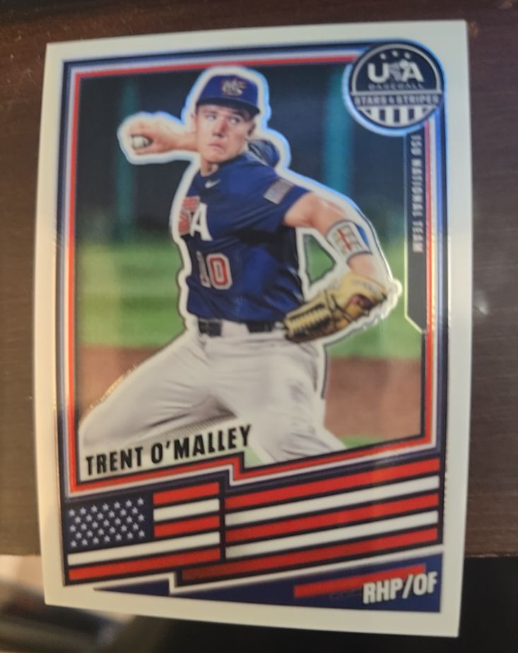 2026 Panini Stars & Stripes Prizm #196 Trent O'Malley — front
