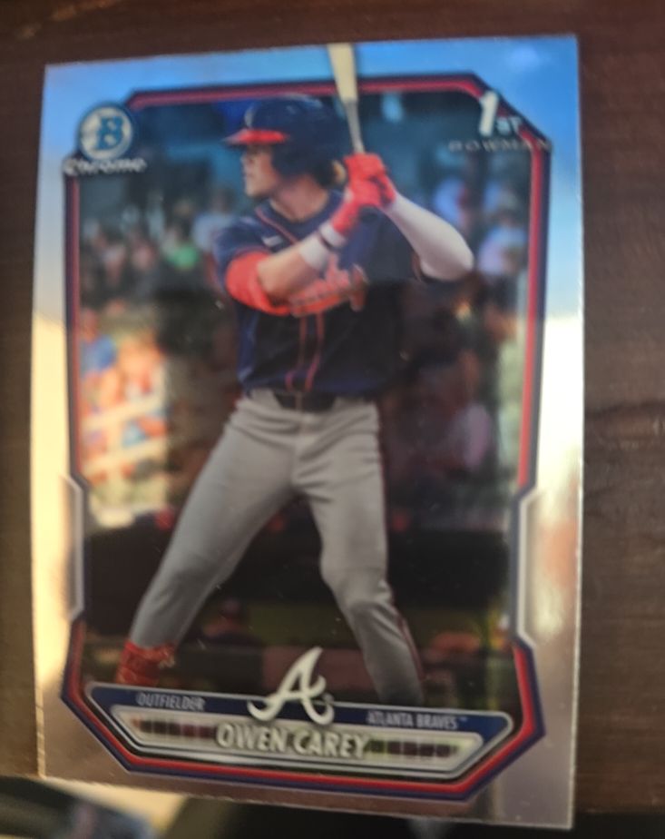 2026 Bowman Chrome #BCP-69 Owen Carey — front