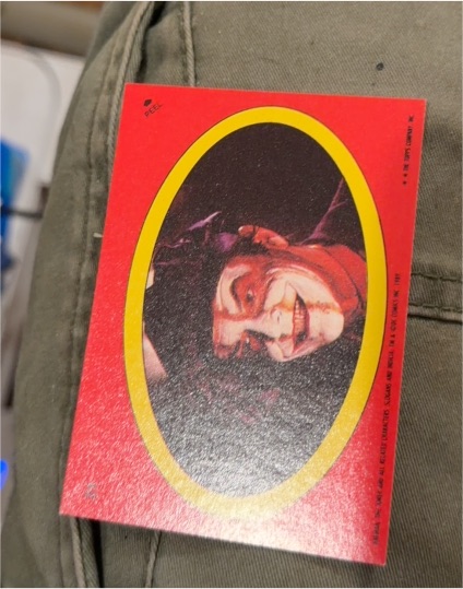 1989 Topps Batman Movie Sticker #21 Joker — front