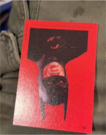 1989 Topps Batman Movie Sticker #20 Batman (Michael Keaton) — front