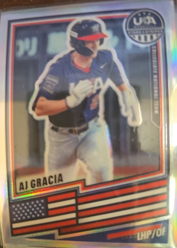2026 Panini Stars & Stripes Prizm #147 AJ Gracia — front
