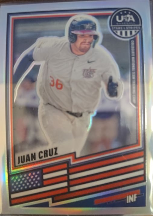 2026 Panini Stars & Stripes Prizm #24 Juan Cruz — front