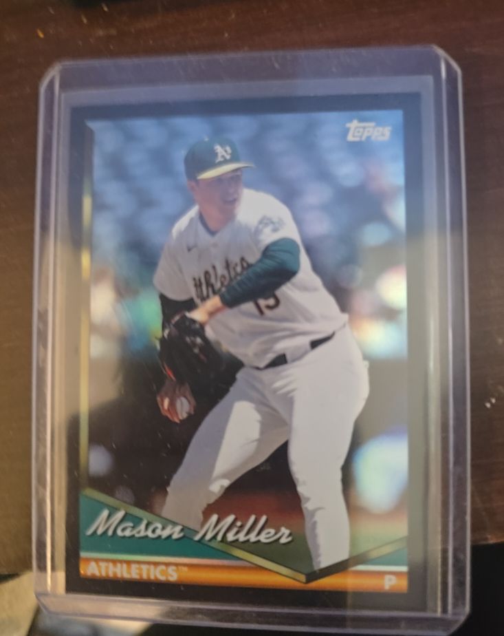 2024 Topps Archives - 1994 Topps Mason Miller #255 Black Foilboard — front