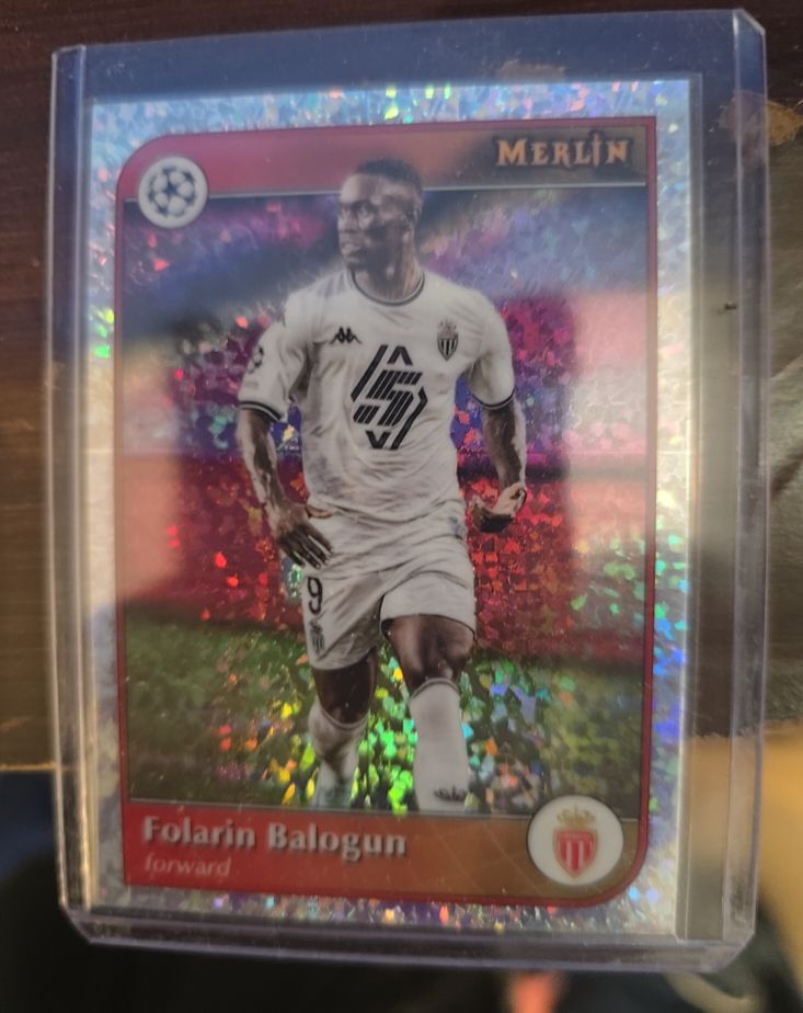 2024-25 Topps Merlin UEFA Club Competitions #169 Folarin Balogun Mini-Diamond — front