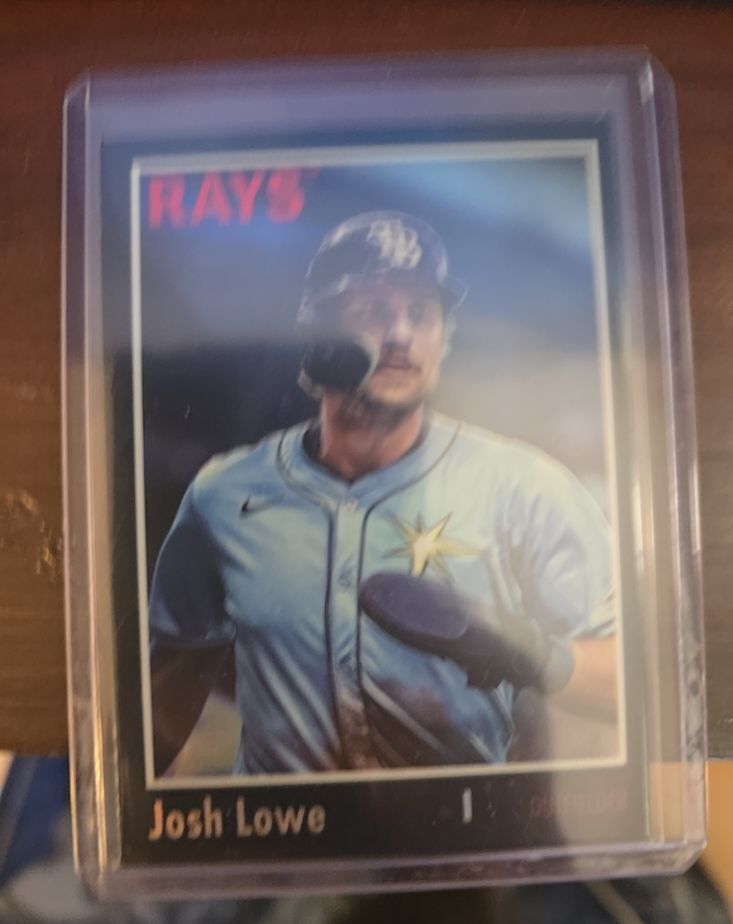 2024 Topps Archives - 1970 Topps Josh Lowe #171 Black Foilboard — front