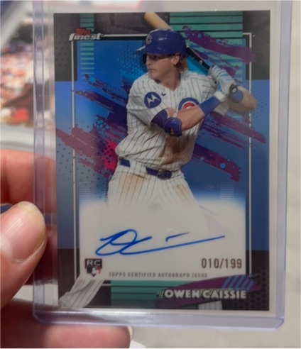 2026 Topps Finest #FA-OC Owen Caissie — front