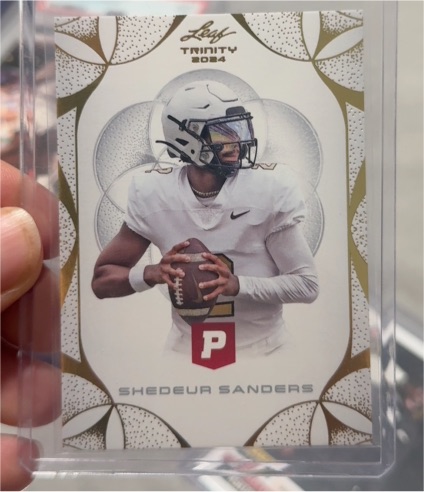 2024 Leaf Trinity #P Shedeur Sanders — front