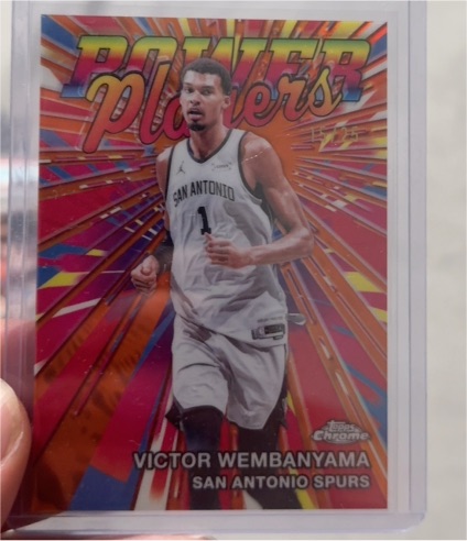 2026 Topps Chrome Power Players #PP-5 Victor Wembanyama — front