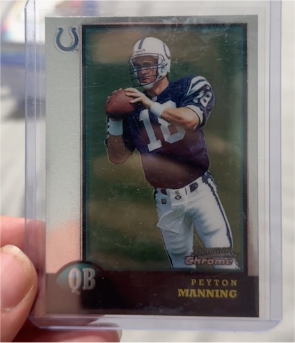 1998 Bowman Chrome #BCP1 Peyton Manning — front