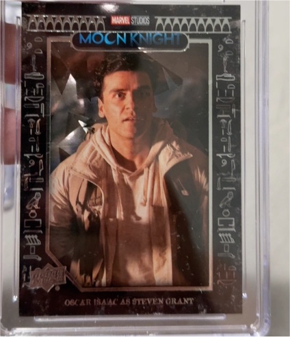 2023 Upper Deck Moon Knight Gun Metal #8 Oscar Isaac as Steven Grant — front