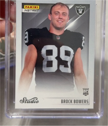 2024 Panini Instant Studio Rookies #SR-37 Brock Bowers — front
