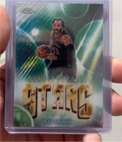 2026 Topps Chrome Update #ST-12 Jalen Brunson Stratospheric Stars — front