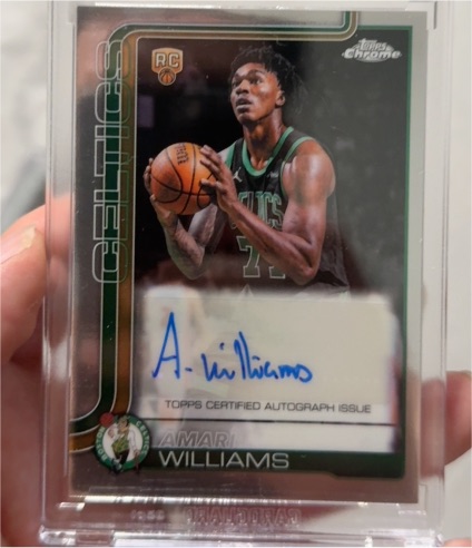 2026 Topps Chrome Update #TCA-AW Amari Williams — front