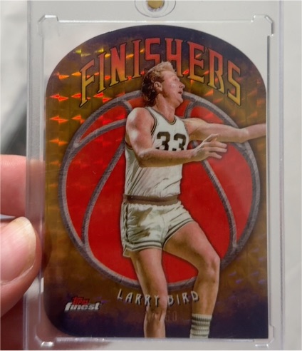 2024-25 Topps Finest #F-6 Larry Bird Finishers — front