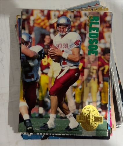 1993 Classic Four Sport #91 Drew Bledsoe Rookie Washington State — front