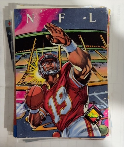 1994 Classic Pro Line Live #403 Joe Montana — front