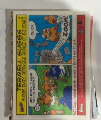 2004 Topps Bazooka Comics #18 Terrell Suggs — front