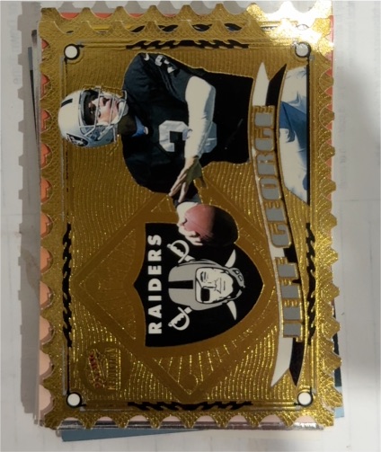 1997 Pacific Revolution - Air Mail Die-Cuts #23 Jeff George — front