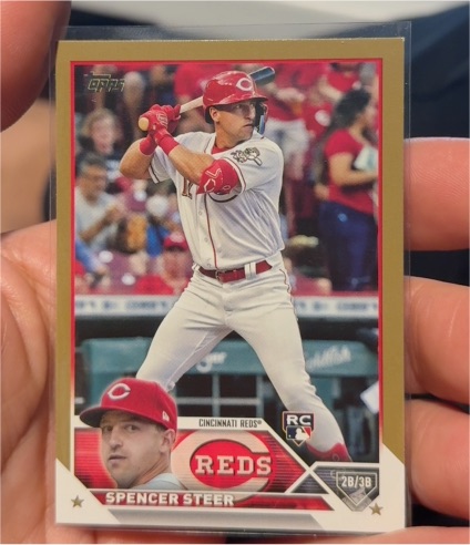 2023 Topps Series 2 #489 Spencer Steer — front