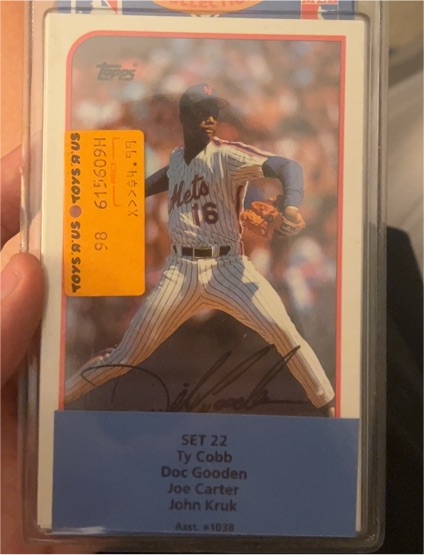 1989 Topps Baseball Talk Set #22 Dwight Gooden — front