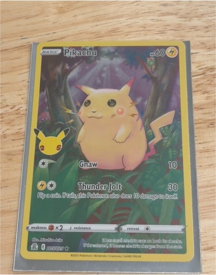 2021 Pokémon Celebrations #005 Pikachu Full Art — front