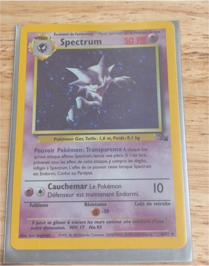 1999 Pokémon Fossil #21 Spectrum (Haunter) — front