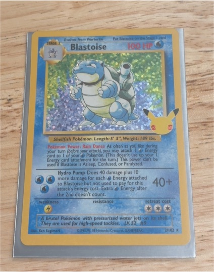 1995 Pokémon #2 Blastoise — front