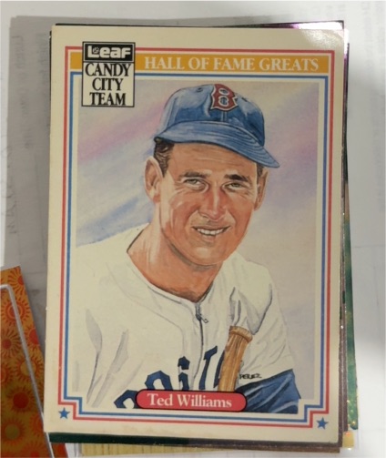 1987 Leaf Candy City Team Hall of Fame Greats #H5 Ted Williams — front