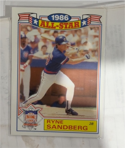 1987 Topps #3 Ryne Sandberg 1986 All Star — front