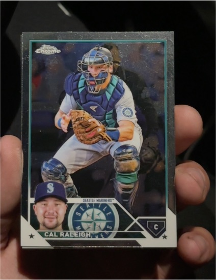 2023 Topps Chrome #141 Cal Raleigh — front