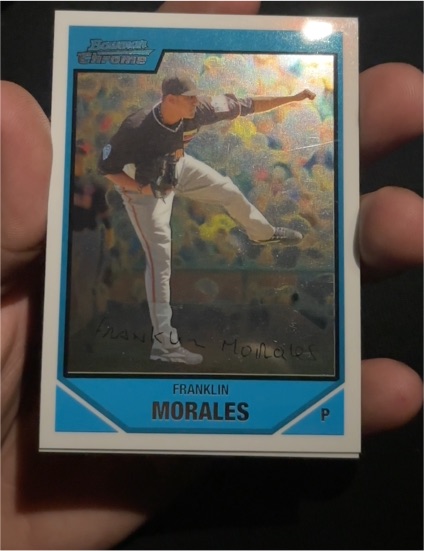 2007 Bowman Chrome Draft Picks & Prospects #BDPP74 Franklin Morales — front