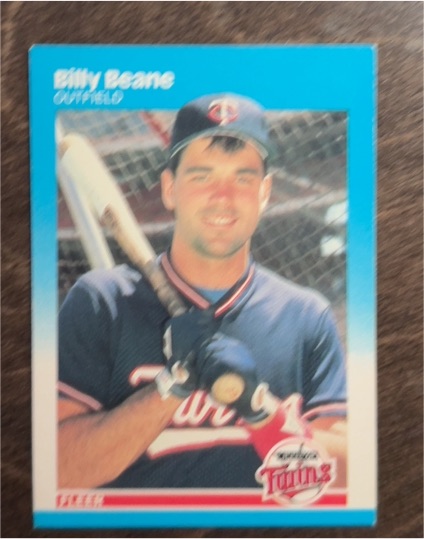 1987 Fleer #535 Billy Beane — front