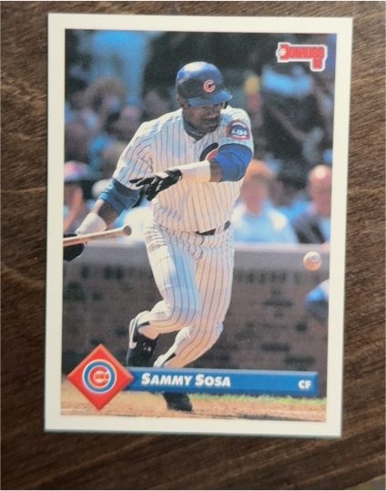1993 Donruss #186 Sammy Sosa — front