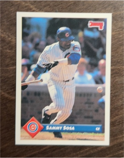 1993 Donruss #186 Sammy Sosa — front