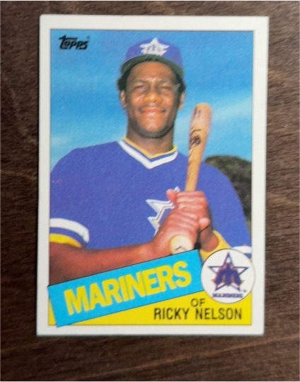 1985 Topps #296 Ricky Nelson — front