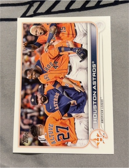 2022 Topps #136 Houston Astros Team Card — front