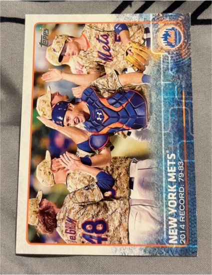 2015 Topps #24 New York Mets Team Card — front