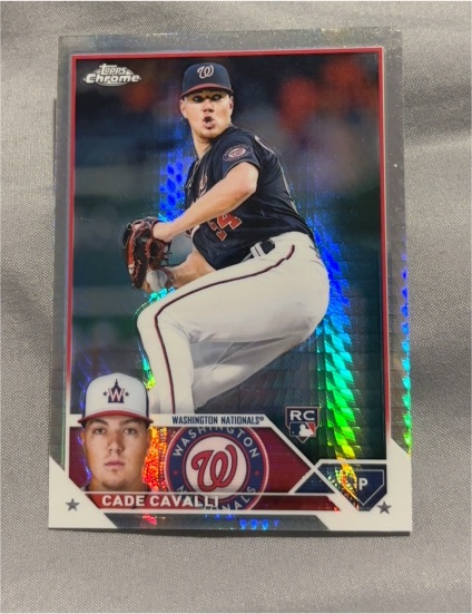 2023 Topps Chrome #61 Cade Cavalli — front