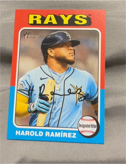 2024 Topps Heritage #72 Harold Ramírez — front