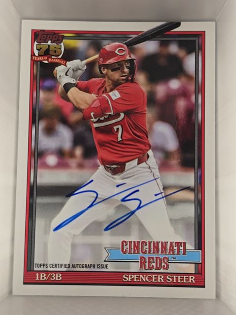 2026 Topps Series 2 1991 Auto #91A-SST Spencer Steer — front
