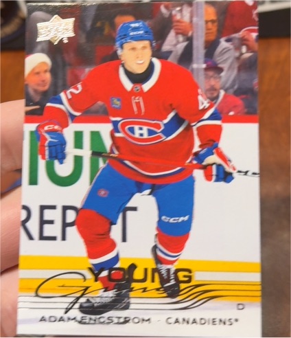 2025-26 Upper Deck Extended Series #721 Adam Engstrom Young Guns Rookie — front