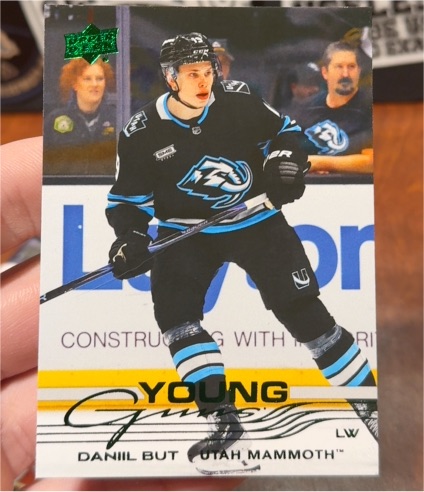 2025-26 Upper Deck Extended Series #708 Daniil But Young Guns — front
