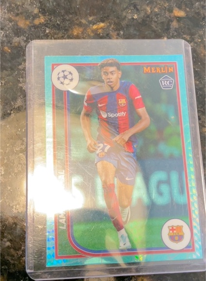 2023-24 Topps Merlin UEFA Club Competitions #27 Lamine Yamal — front