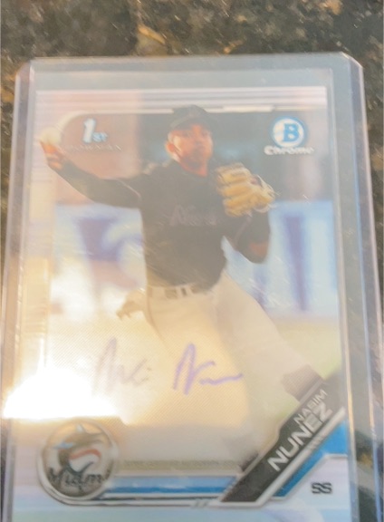 2019 Bowman Chrome Draft #CDA-NN Nasim Nunez — front