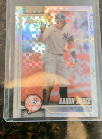 2026 Topps Chrome #100 Aaron Judge X-Fractor — front