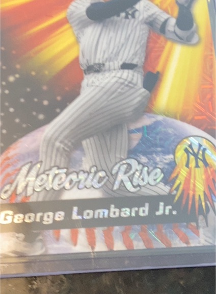 2025 Bowman Chrome #MR-18 George Lombard Jr. Meteoric Rise Mojo Refractor — front