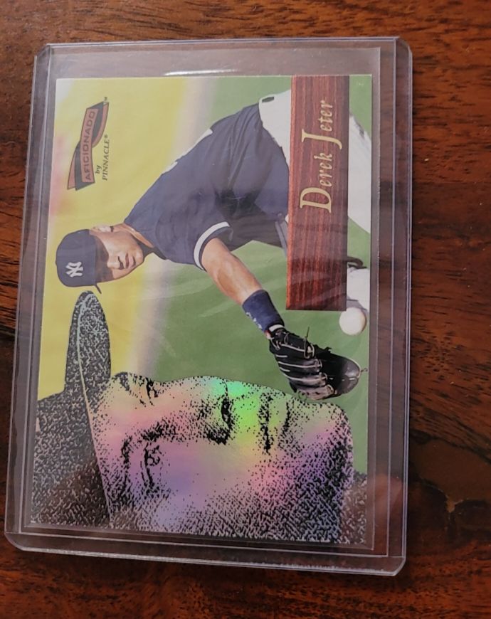 1996 Pinnacle Aficionado #163 Derek Jeter — front