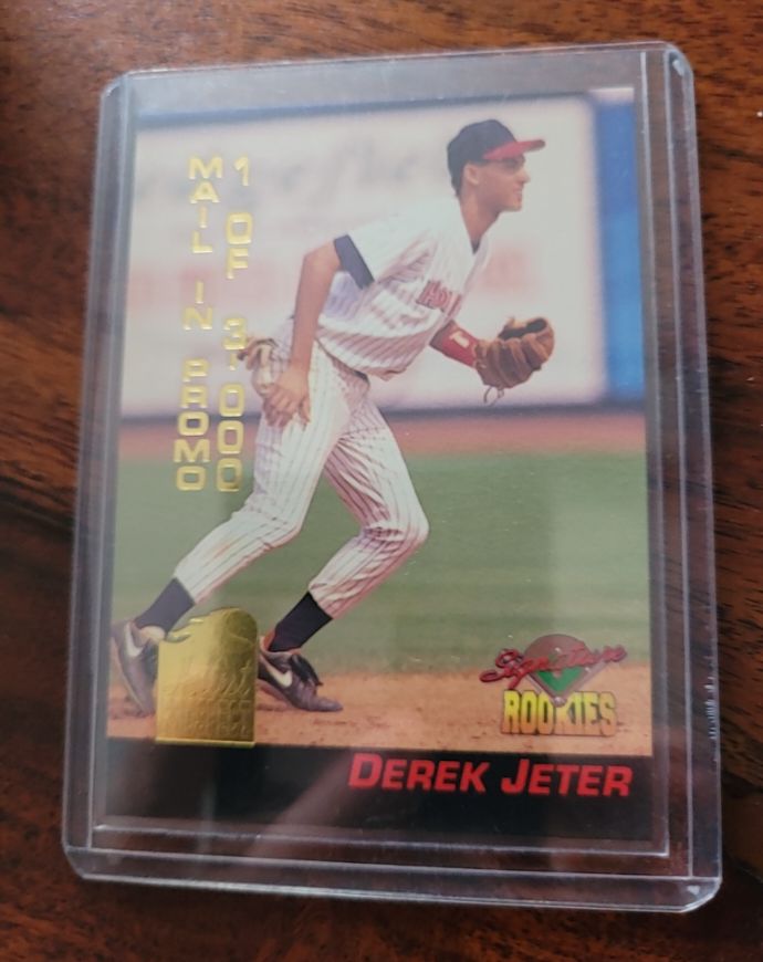 1994 Signature Rookies #S4 Derek Jeter Hottest Prospects Mail-In Promo — front