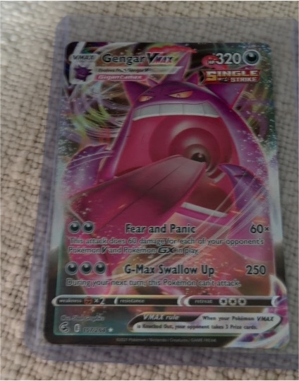 2021 Pokémon TCG Fusion Strike #157 Gengar VMAX — front