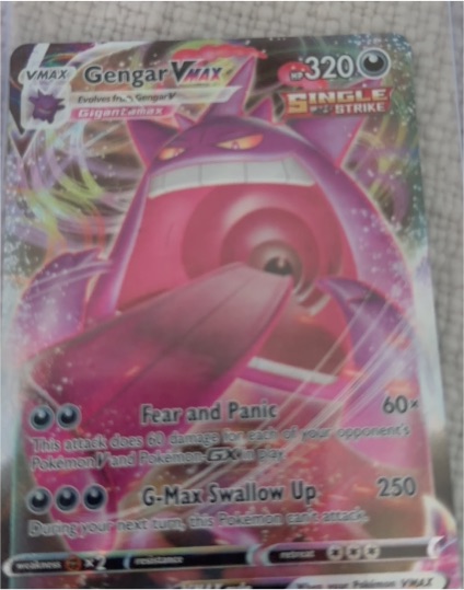 2021 Pokémon Sword & Shield Fusion Strike #157 Gengar VMAX — front
